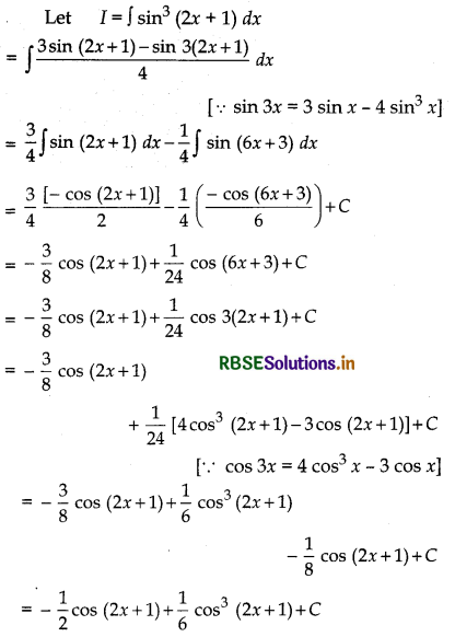 RBSE Solutions for Class 12 Maths Chapter 7 Integrals Ex 7.3 4
