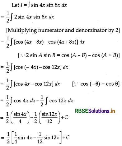 RBSE Solutions for Class 12 Maths Chapter 7 Integrals Ex 7.3 6