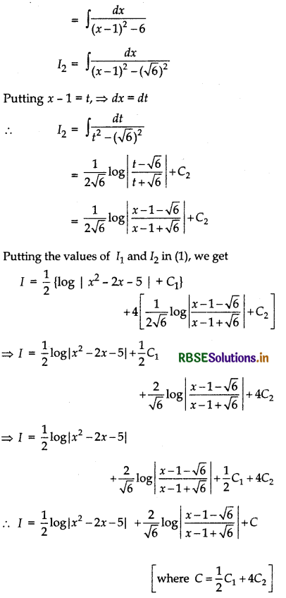 RBSE Solutions for Class 12 Maths Chapter 7 Integrals Ex 7.4 25