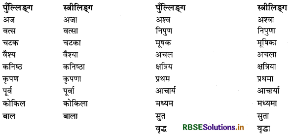 RBSE Class 12 Sanskrit व्याकरणम् प्रत्ययाः 11