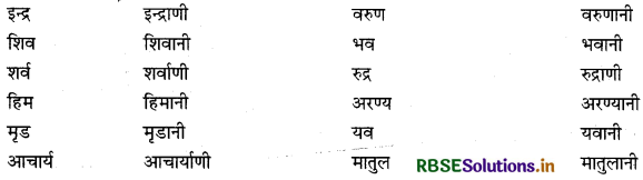 RBSE Class 12 Sanskrit व्याकरणम् प्रत्ययाः 20
