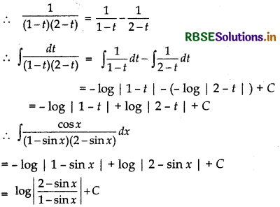 RBSE Solutions for Class 12 Maths Chapter 7 Integrals Ex 7.5 21