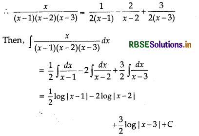 RBSE Solutions for Class 12 Maths Chapter 7 Integrals Ex 7.5 4