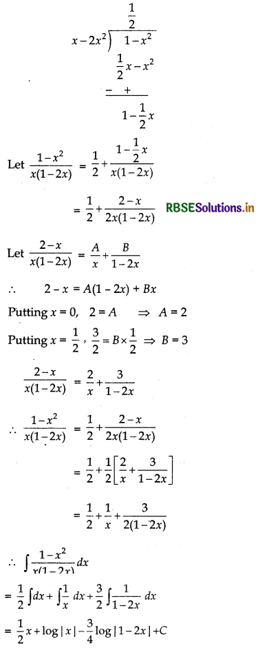 RBSE Solutions for Class 12 Maths Chapter 7 Integrals Ex 7.5 5