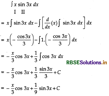 RBSE Solutions for Class 12 Maths Chapter 7 Integrals Ex 7.6 2 