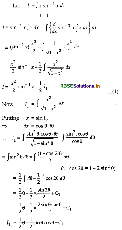 RBSE Solutions for Class 12 Maths Chapter 7 Integrals Ex 7.6 7