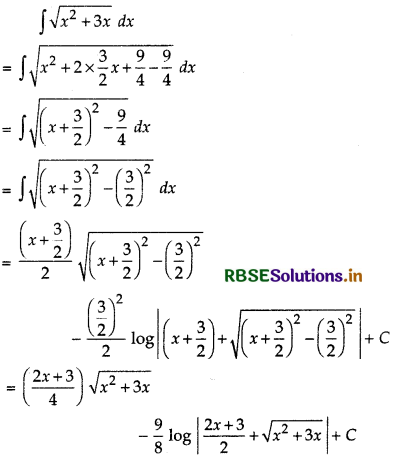 RBSE Solutions for Class 12 Maths Chapter 7 Integrals Ex 7.7 8