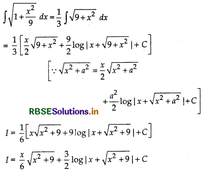 RBSE Solutions for Class 12 Maths Chapter 7 Integrals Ex 7.7 9