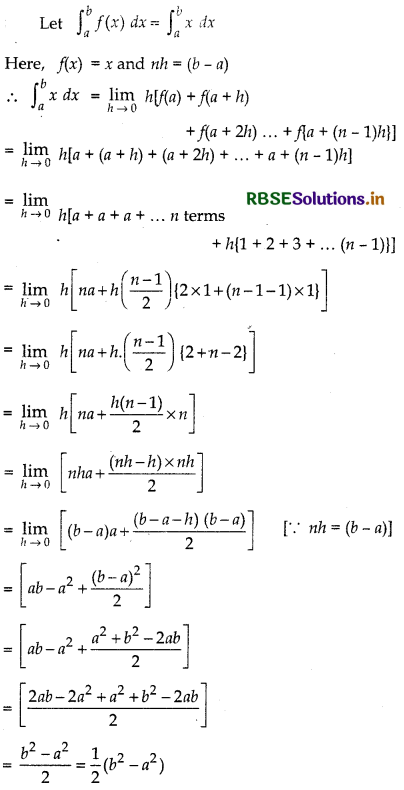 RBSE Solutions for Class 12 Maths Chapter 7 Integrals Ex 7.8 1