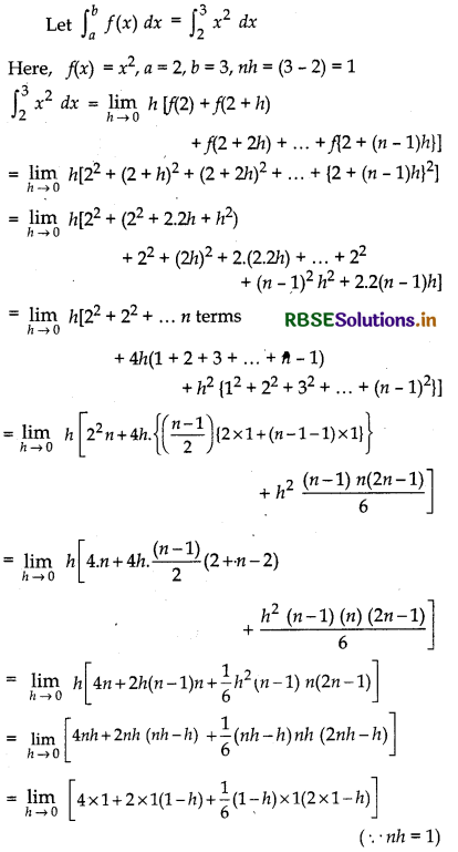 RBSE Solutions for Class 12 Maths Chapter 7 Integrals Ex 7.8 3