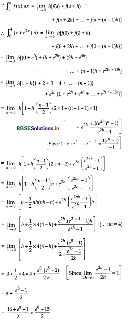 RBSE Solutions for Class 12 Maths Chapter 7 Integrals Ex 7.8 6