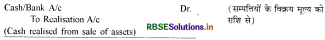 RBSE Class 12 Accountancy Important Questions Chapter 5 साझेदारी फर्म का विघटन 49