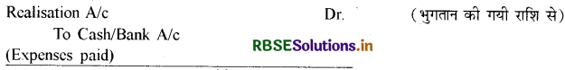 RBSE Class 12 Accountancy Important Questions Chapter 5 साझेदारी फर्म का विघटन 53