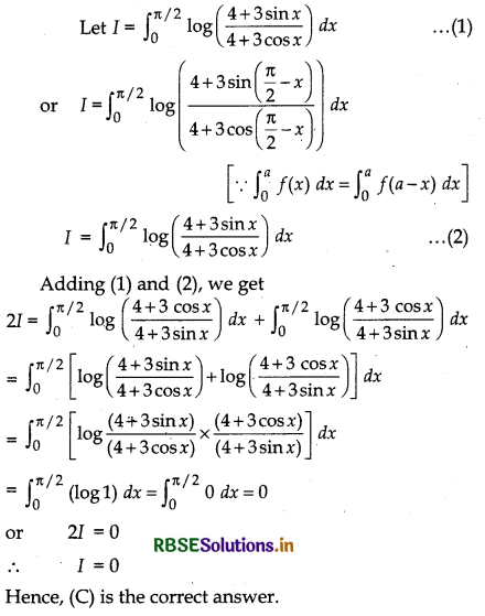 RBSE Solutions for Class 12 Maths Chapter 7 Integrals Ex 7.11 21