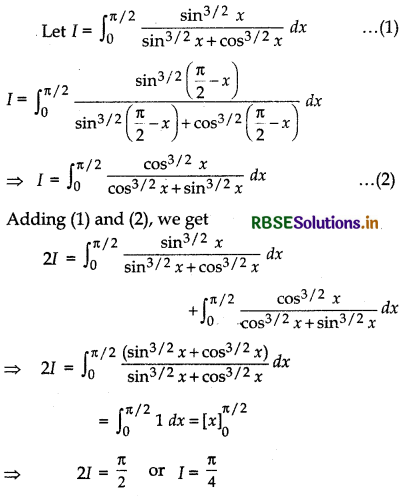 RBSE Solutions for Class 12 Maths Chapter 7 Integrals Ex 7.11 3