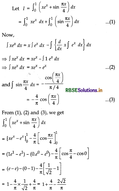 RBSE Solutions for Class 12 Maths Chapter 7 Integrals Ex 7.9 21