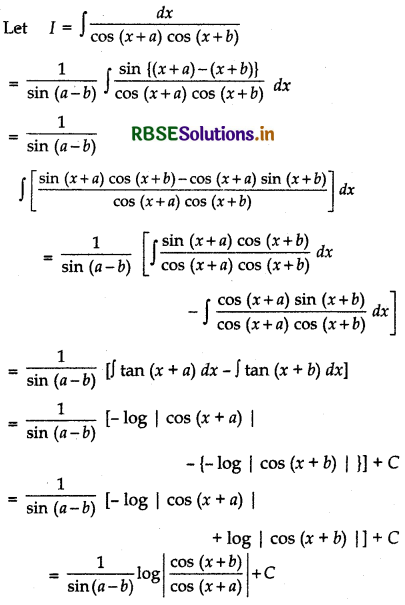 RBSE Solutions for Class 12 Maths Chapter 7 Integrals Miscellaneous Exercise 11