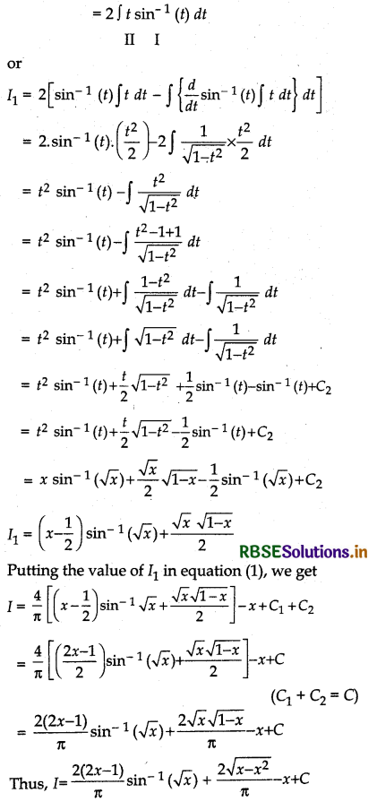 RBSE Solutions for Class 12 Maths Chapter 7 Integrals Miscellaneous Exercise 16