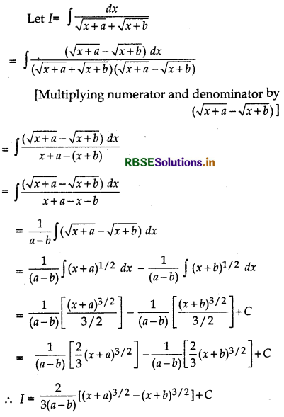 RBSE Solutions for Class 12 Maths Chapter 7 Integrals Miscellaneous Exercise 2