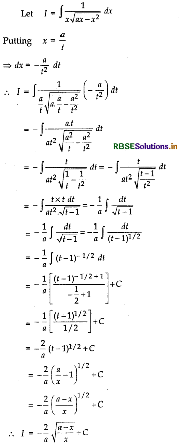RBSE Solutions for Class 12 Maths Chapter 7 Integrals Miscellaneous Exercise 3