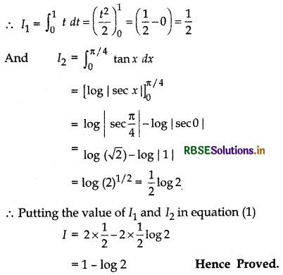 RBSE Solutions for Class 12 Maths Chapter 7 Integrals Miscellaneous Exercise 39