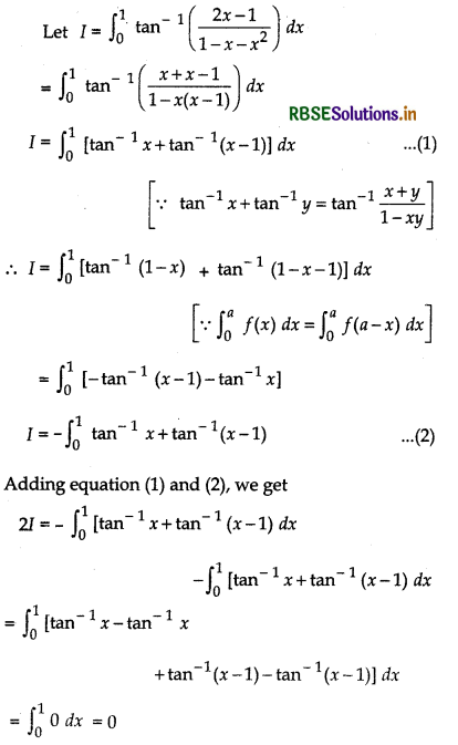 RBSE Solutions for Class 12 Maths Chapter 7 Integrals Miscellaneous Exercise 44