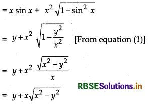 RBSE Solutions for Class 12 Maths Chapter 9 Differential Equations Ex 9.2 2