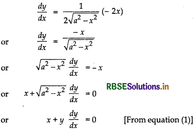 RBSE Solutions for Class 12 Maths Chapter 9 Differential Equations Ex 9.2 3