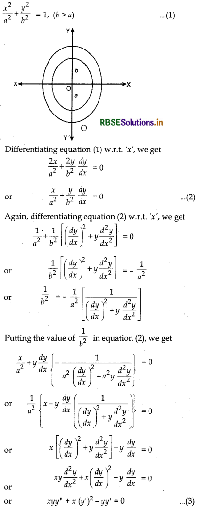 RBSE Solutions for Class 12 Maths Chapter 9 Differential Equations Ex 9.3 10