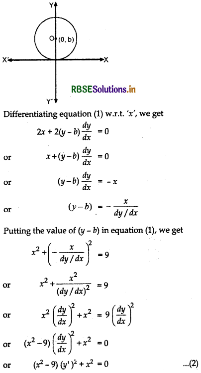 RBSE Solutions for Class 12 Maths Chapter 9 Differential Equations Ex 9.3 13
