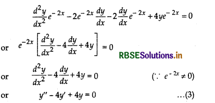 RBSE Solutions for Class 12 Maths Chapter 9 Differential Equations Ex 9.3 4