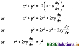 RBSE Solutions for Class 12 Maths Chapter 9 Differential Equations Ex 9.3 7
