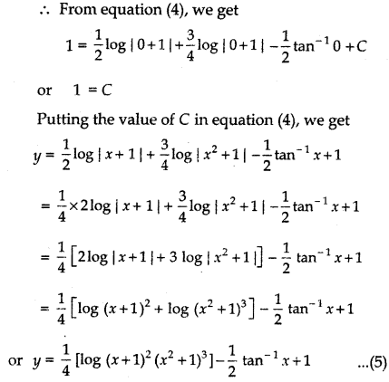RBSE Solutions for Class 12 Maths Chapter 9 Differential Equations Ex 9.4 10