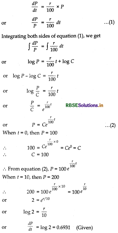 RBSE Solutions for Class 12 Maths Chapter 9 Differential Equations Ex 9.4 19