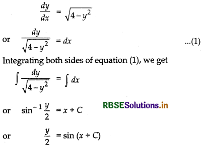 RBSE Solutions for Class 12 Maths Chapter 9 Differential Equations Ex 9.4 2