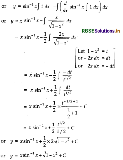RBSE Solutions for Class 12 Maths Chapter 9 Differential Equations Ex 9.4 7