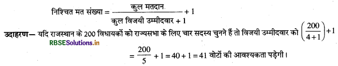 RBSE Class 11 Political Science Important Questions Chapter 3 चुनाव और प्रतिनिधित्व 1