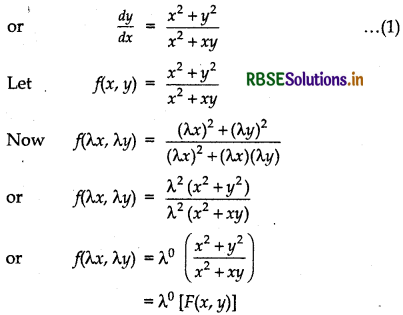 RBSE Solutions for Class 12 Maths Chapter 9 Differential Equations Ex 9.5 1