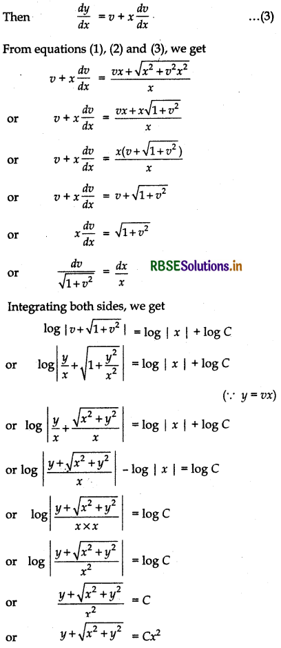 RBSE Solutions for Class 12 Maths Chapter 9 Differential Equations Ex 9.5 13