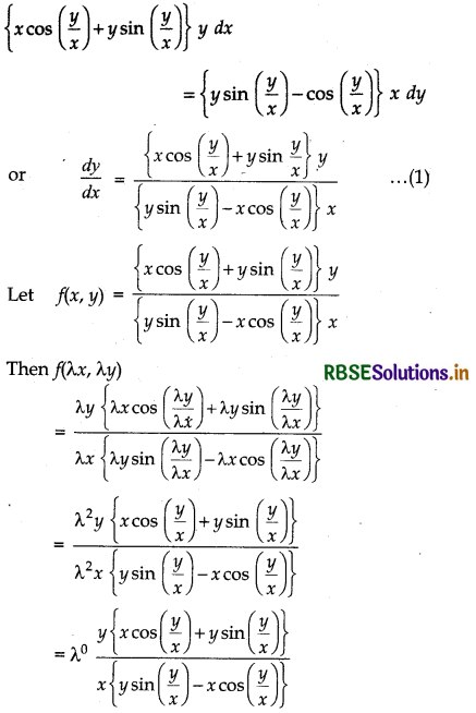 RBSE Solutions for Class 12 Maths Chapter 9 Differential Equations Ex 9.5 15