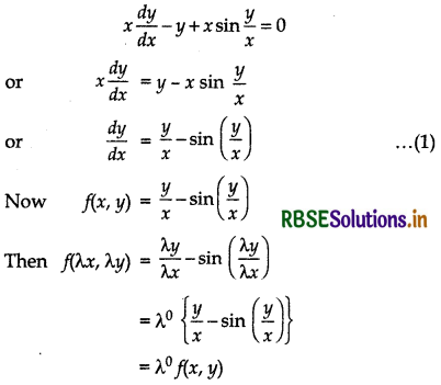 RBSE Solutions for Class 12 Maths Chapter 9 Differential Equations Ex 9.5 18