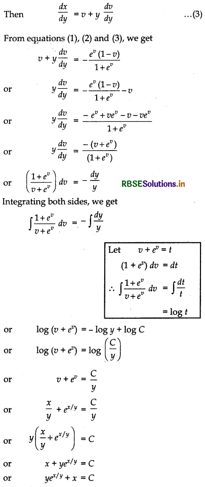 RBSE Solutions for Class 12 Maths Chapter 9 Differential Equations Ex 9.5 23