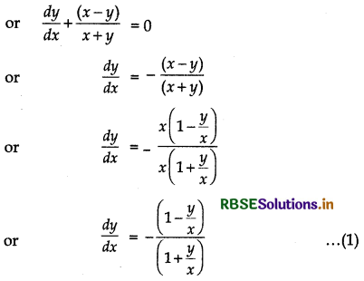 RBSE Solutions for Class 12 Maths Chapter 9 Differential Equations Ex 9.5 24