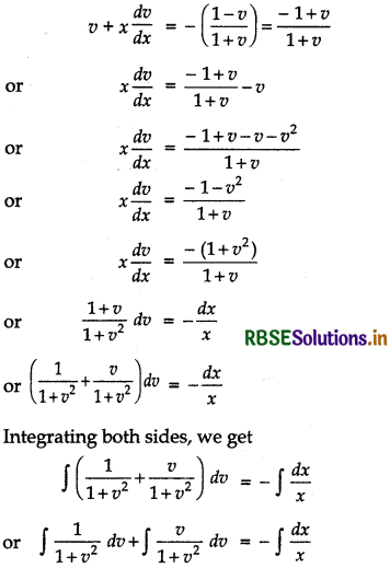 RBSE Solutions for Class 12 Maths Chapter 9 Differential Equations Ex 9.5 25