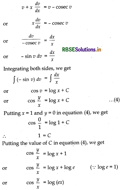 RBSE Solutions for Class 12 Maths Chapter 9 Differential Equations Ex 9.5 31