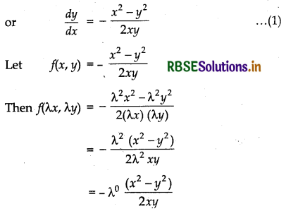 RBSE Solutions for Class 12 Maths Chapter 9 Differential Equations Ex 9.5 8