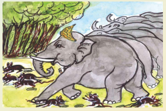 RBSE Solutions for Class 5 English Chapter 3 The Rats and the Elephants 1