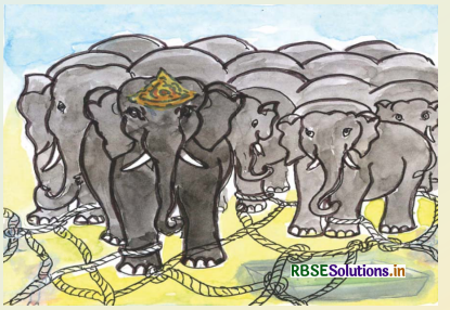 RBSE Solutions for Class 5 English Chapter 3 The Rats and the Elephants 2