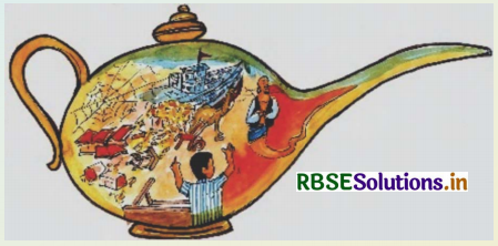 RBSE Solutions for Class 5 English Chapter 8 A Genie Whom No One Liked 5