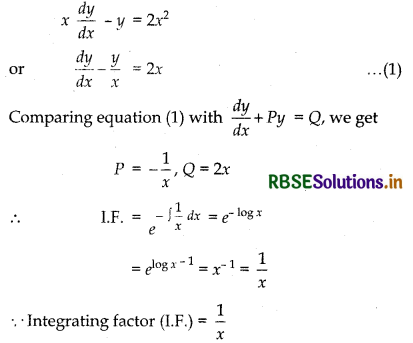 RBSE Solutions for Class 12 Maths Chapter 9 Differential Equations Ex 9.6 16